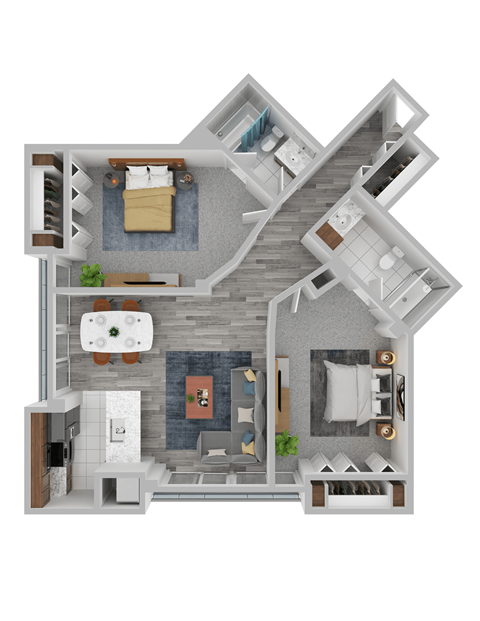 VISTA 08 2 Bed 2 Bath 914 Sq. Ft. at Vista Condominiums, Kansas City